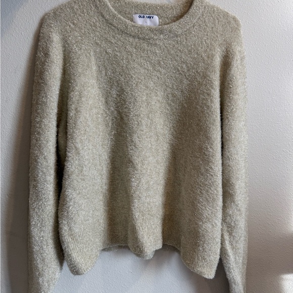 Old Navy Soft Cream Crew Neck Sweater - Picture 3 of 6